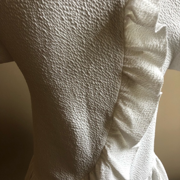 White ruffle top - Picture 4 of 6